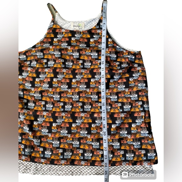 Anthropologie Porridge Layered Suitcase Tank Top Women Medium Split Back - Picture 6 of 11